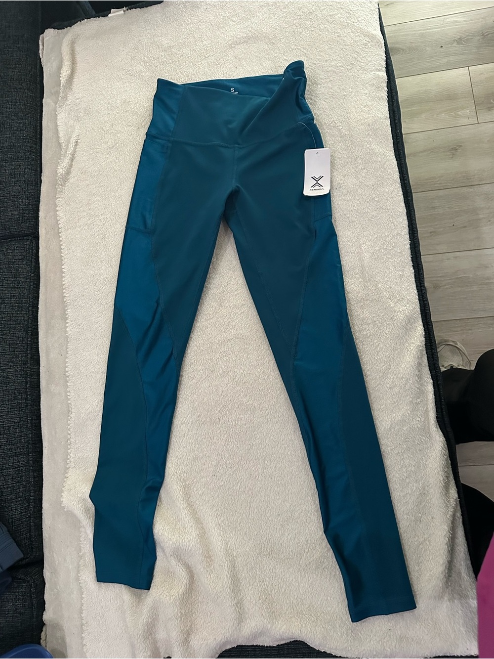 Xersion Teal Full-Length Leggings